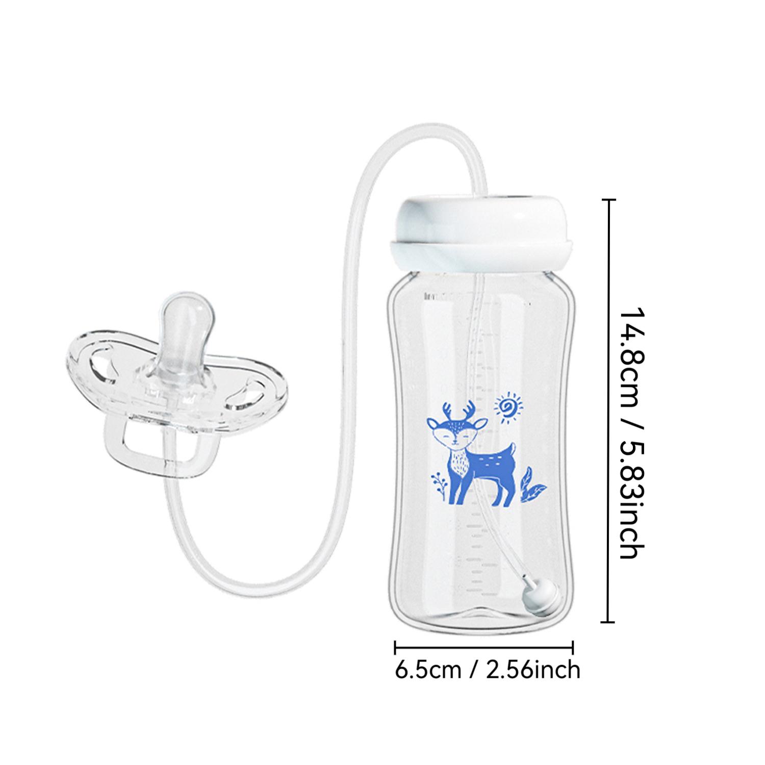 AliExpress 3-in-1 Hands-Free 300ML Wide-neck Baby Bottle,Milk Storage Bottle,Pacifier,Multi-Function Anti-Drop Gravity Ball Feeding Bottle, view 4