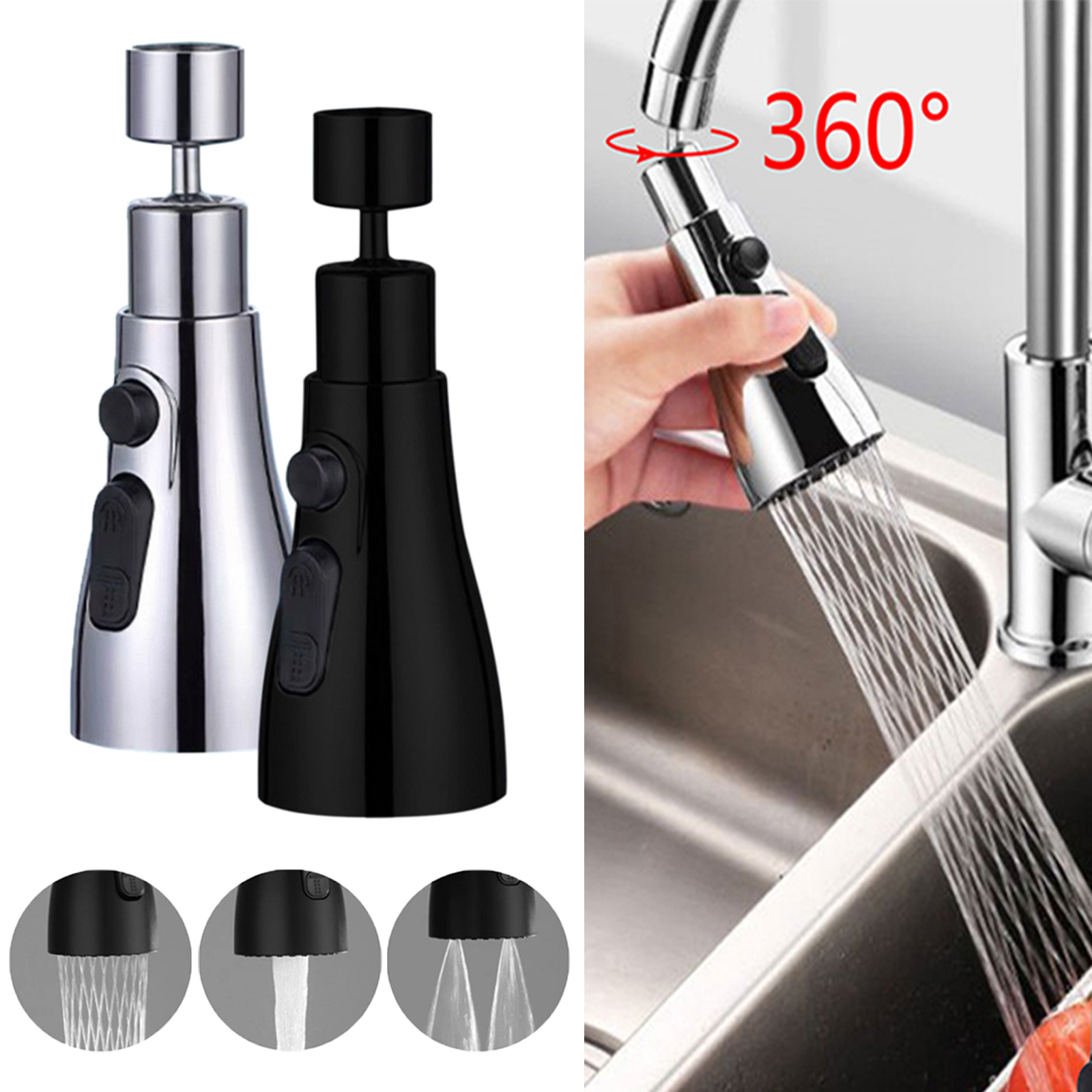 AliExpress 3-in-1 Pull-Out Kitchen Faucet Extender