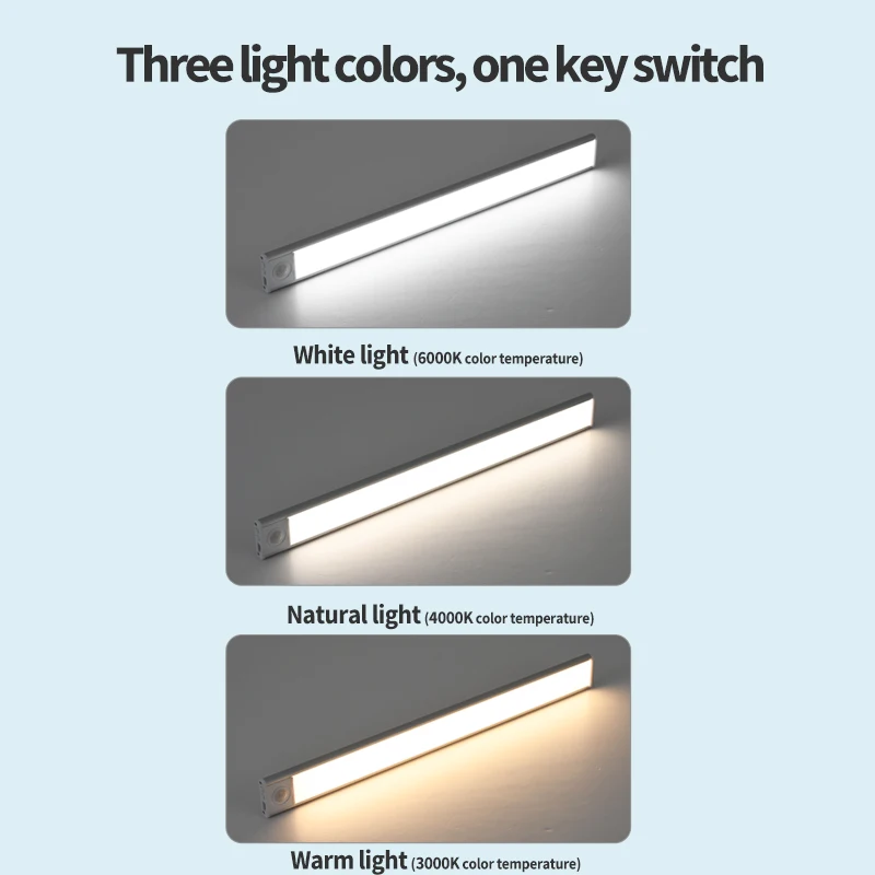 AliExpress 3-in-1 Rechargeable Motion Sensor Cabinet Light, view 3
