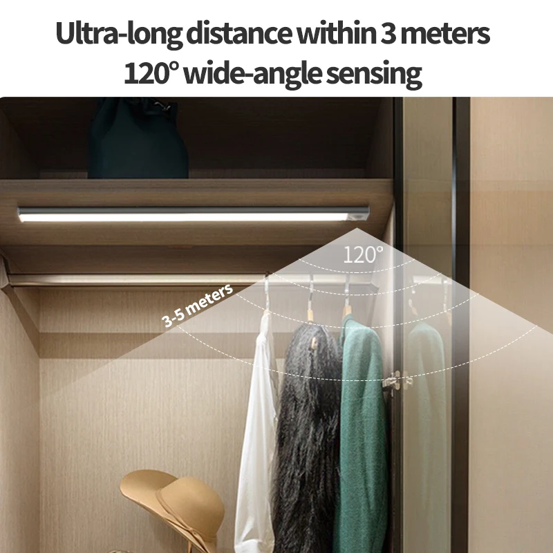 AliExpress 3-in-1 Rechargeable Motion Sensor Cabinet Light, view 4