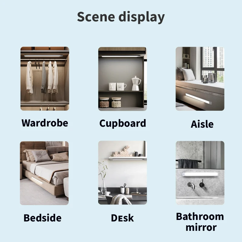 AliExpress 3-in-1 Rechargeable Motion Sensor Cabinet Light, view 6