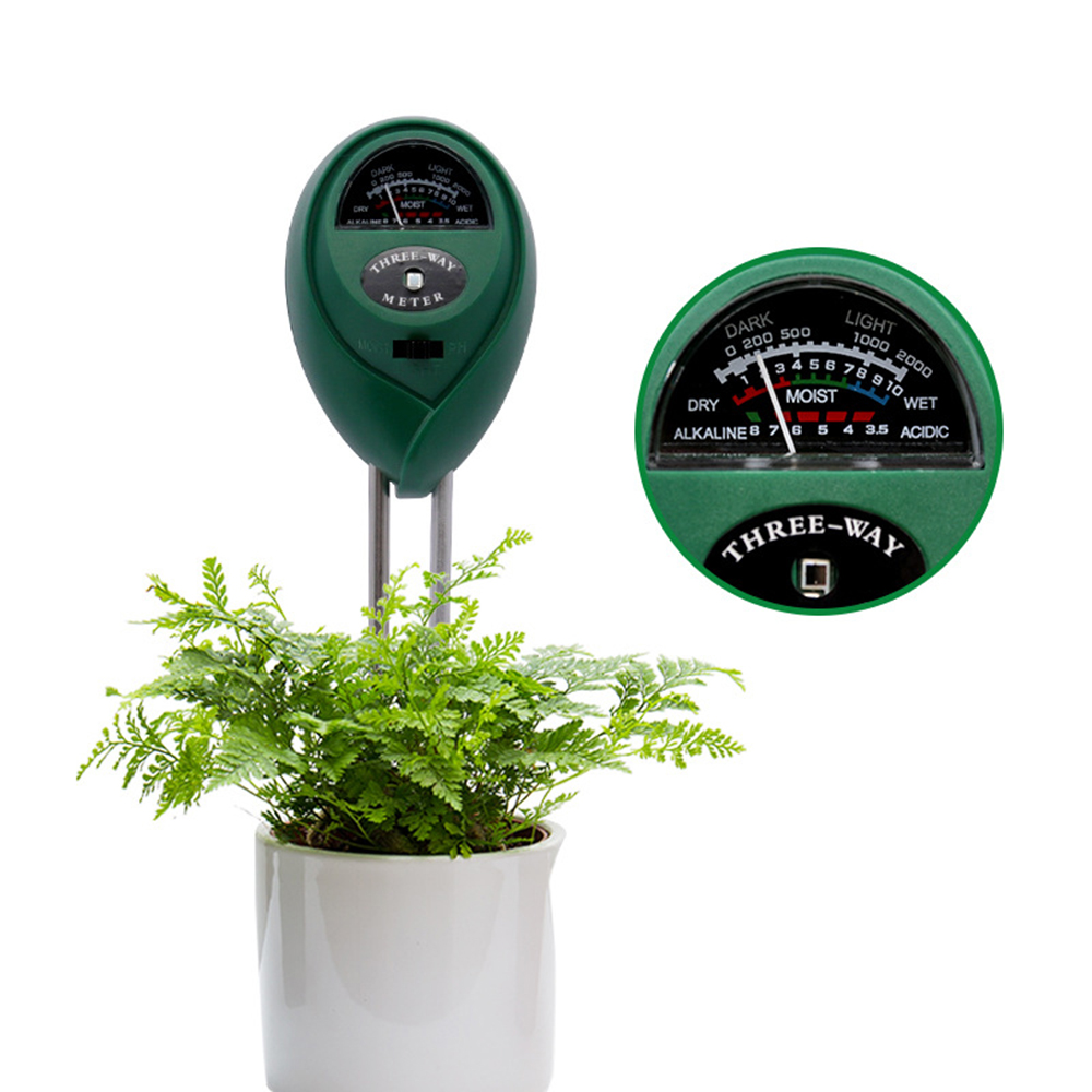 AliExpress 3 in 1 Soil PH Meter sunlight Moisture Sensor for Garden Flowers Plants Acidity Humidity Monitor Detector Easy Use Testing Tool, view 3