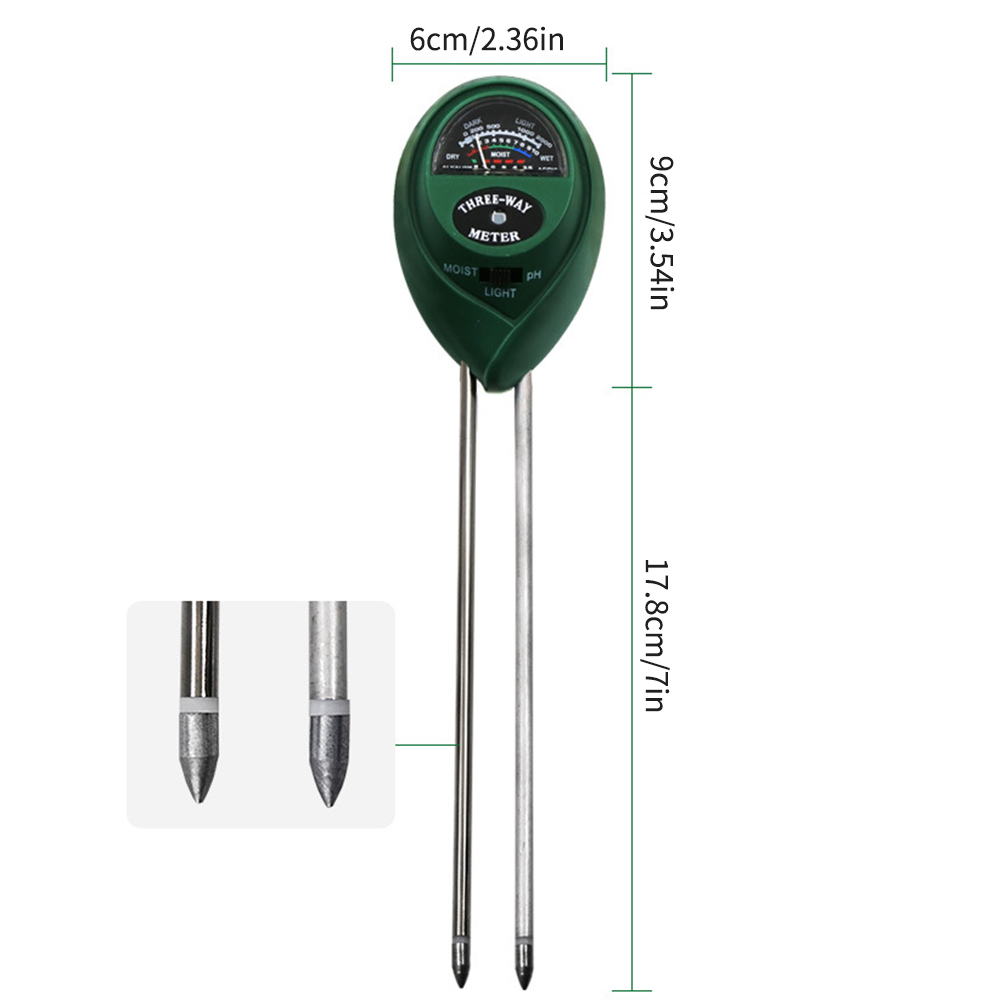 AliExpress 3 in 1 Soil PH Meter sunlight Moisture Sensor for Garden Flowers Plants Acidity Humidity Monitor Detector Easy Use Testing Tool, view 4