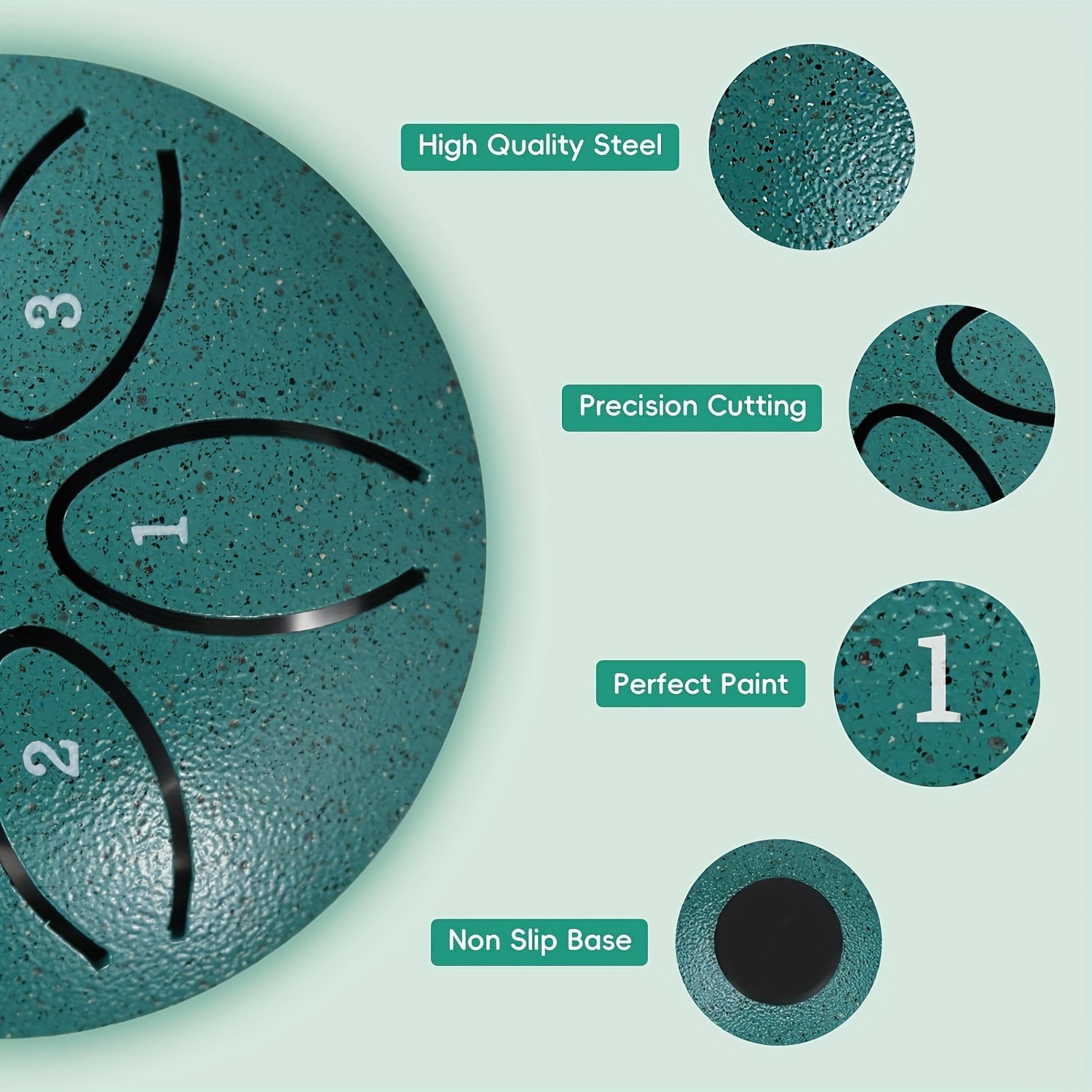 AliExpress 3 Inch Steel Tongue Drum - 6 Tone Handheld Instrument for Meditation & Yoga, Perfect Musical Gift for Beginners, view 4