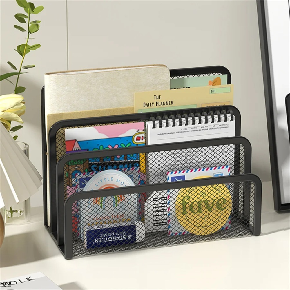 AliExpress 3-Layer Black Metal Mesh Desk Organizer