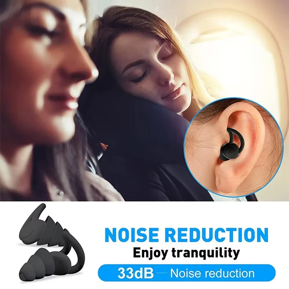 AliExpress 3-Layer Silicone Earplugs for Sleep and Swimming, view 5