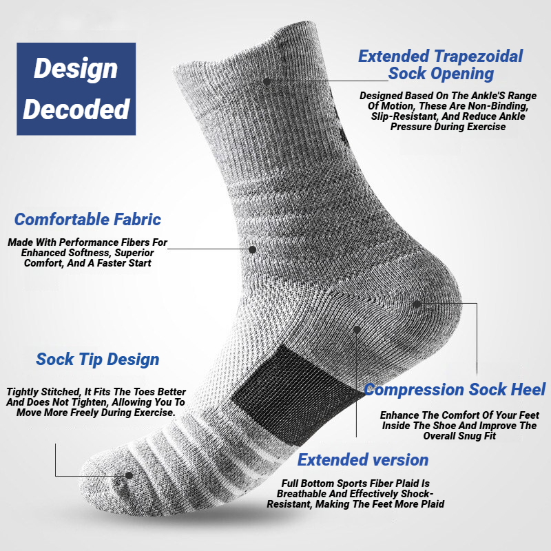 AliExpress Anti-Slip Sports Socks for Football (3 Pairs), view 5