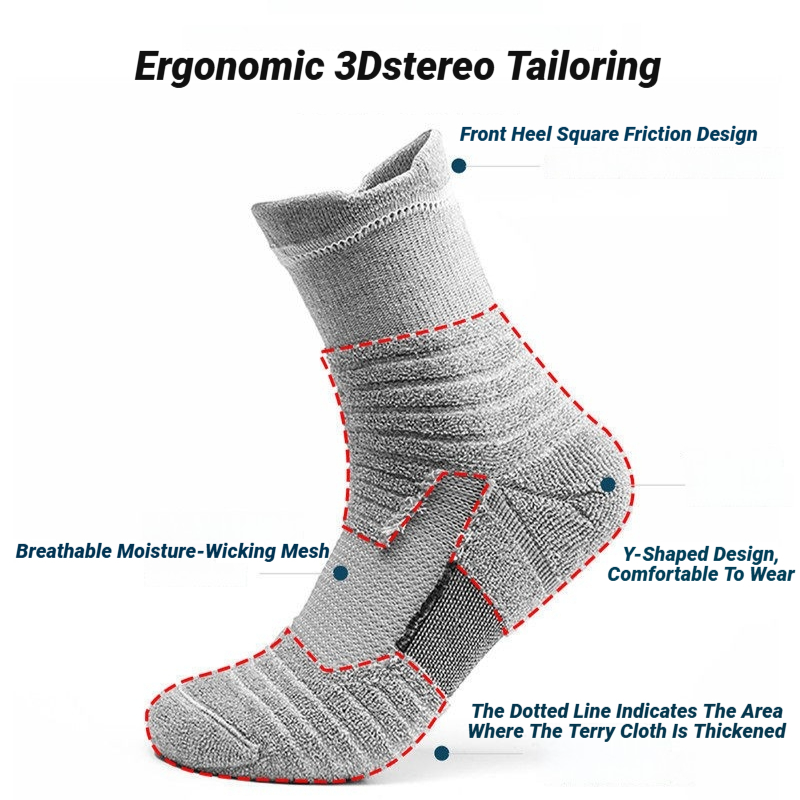 AliExpress Anti-Slip Sports Socks for Football (3 Pairs), view 6