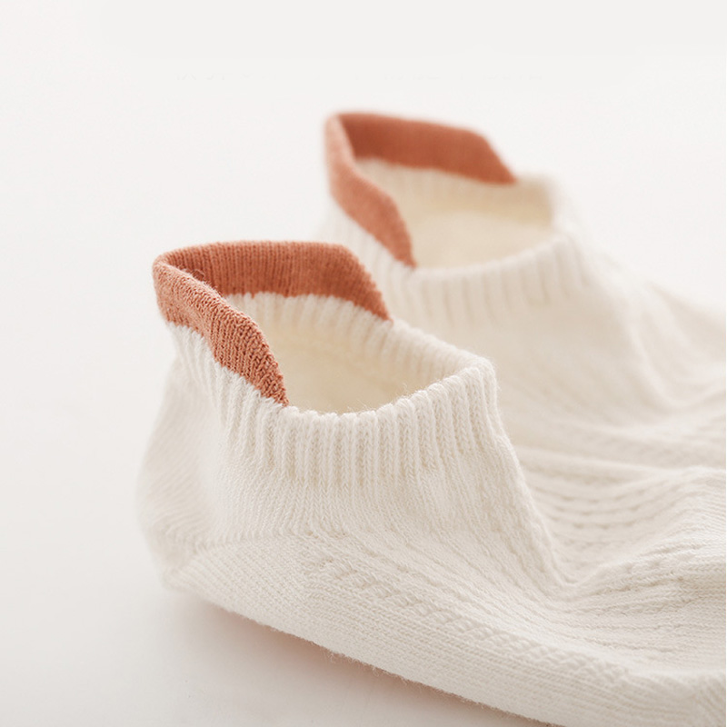 AliExpress 3 Pairs Babys Cotton Thin Mesh Socks Comfy Breathable Kids Boys Girls Non-slip Floor Socks, view 5