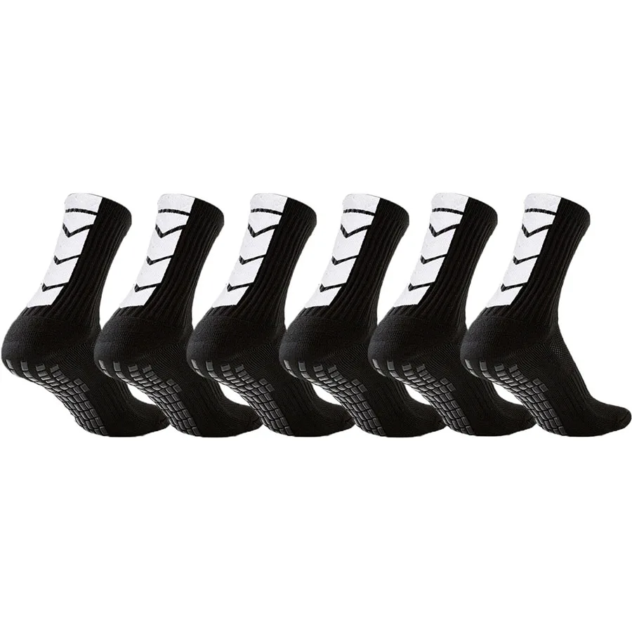 AliExpress 3 Pairs Men Women Towel Bottom Athletic Socks for Football Basketball Baseball Rugby Soccer Running Tennis Non Slip, view 4