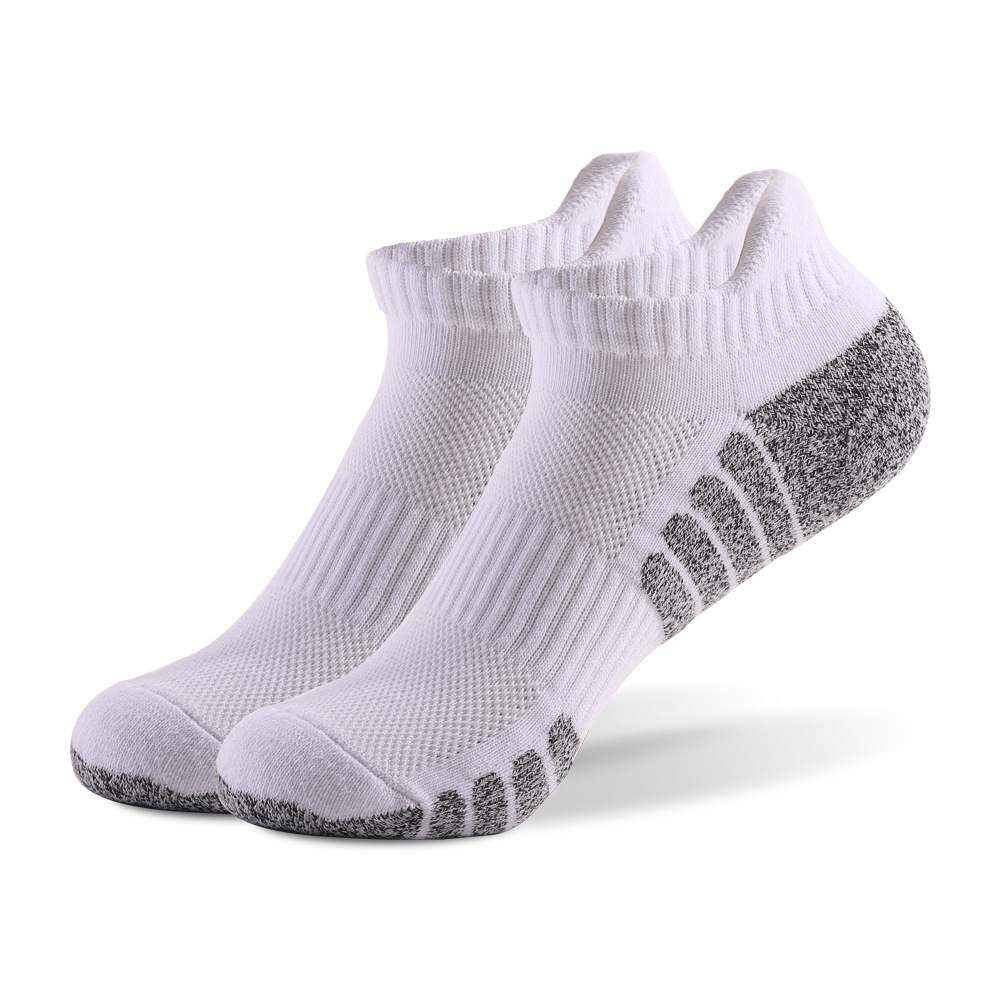 AliExpress 3 Pairs Thickened Towel Bottom Running Mesh Boat Non-Slip Breathable Sports Low Cut Men's Women's Socks, view 4