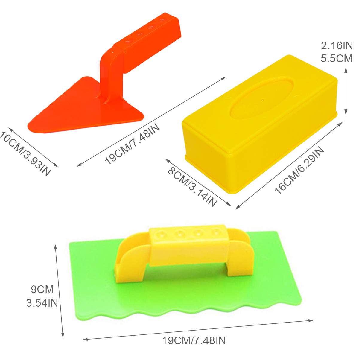 AliExpress 3 PCS Snow Toy Beach Sand Fun Brick Maker Sand Castle Mold For Winter And Summer Build Snow Outddor Children's Birthday Toy Gift, view 6
