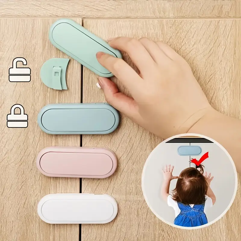 AliExpress 3-piece child safety drawer lock invisible magnetic cabinet lock to prevent baby from opening the cabinet door lock for refriger