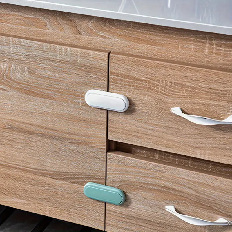 AliExpress 3-piece child safety drawer lock invisible magnetic cabinet lock to prevent baby from opening the cabinet door lock for refriger, view 6