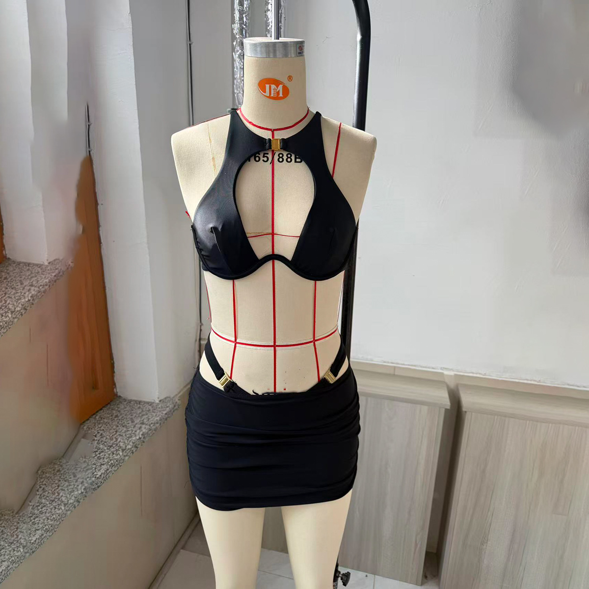 AliExpress 3 Pieces Bikini 2025 Sexy Women Swimsuit Swimwear Female Bikini Set Push Up Beachwear Bathing Suit Skirt Swimming Suit Cover Ups, view 4