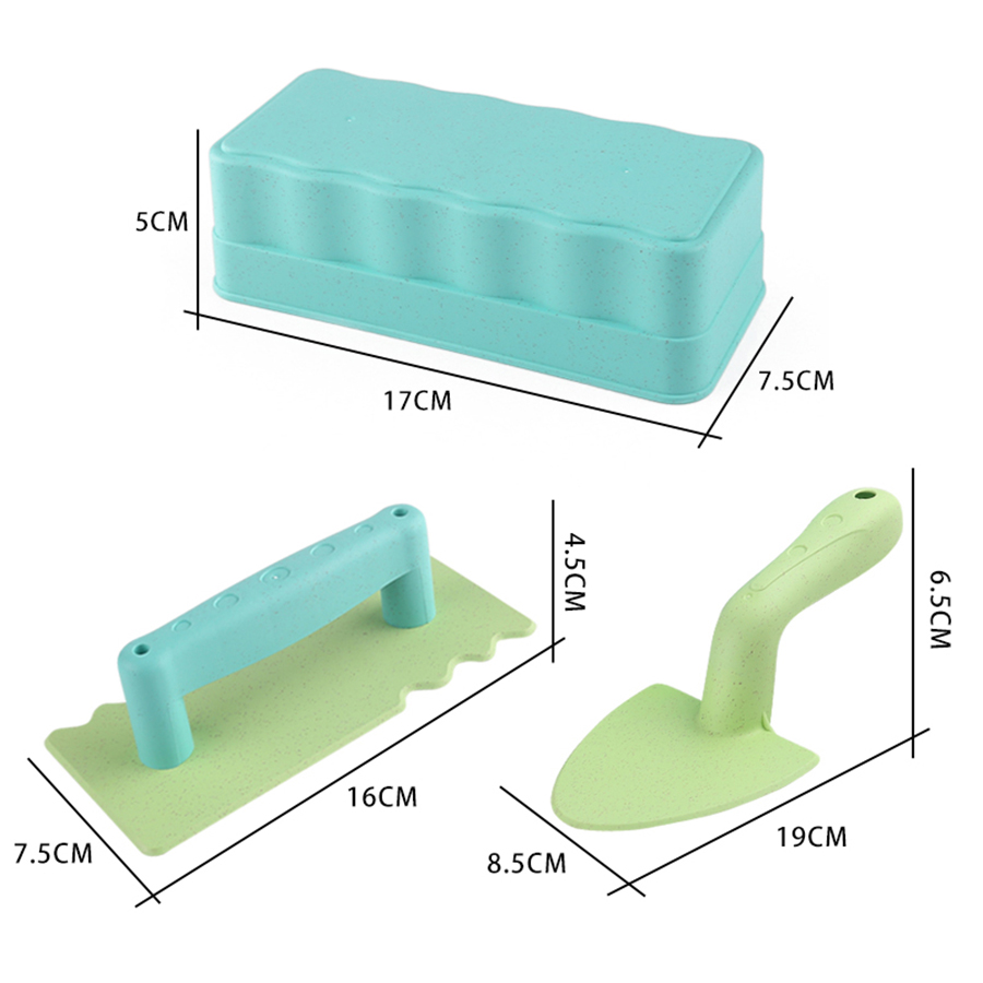 AliExpress 3 pieces of snow beach toy sand fun brick sand castle mold for winter and summer build snow outdoor children's birthday toy gift, view 5