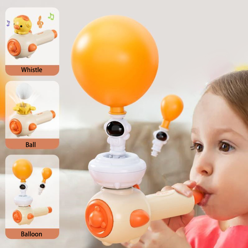 AliExpress 3 Style Montessori Toy Whistle Ball Blowing Floating Blow Pipe Ball Sensory Fine Motor Skills Educational Breathing Practice Toy, view 2