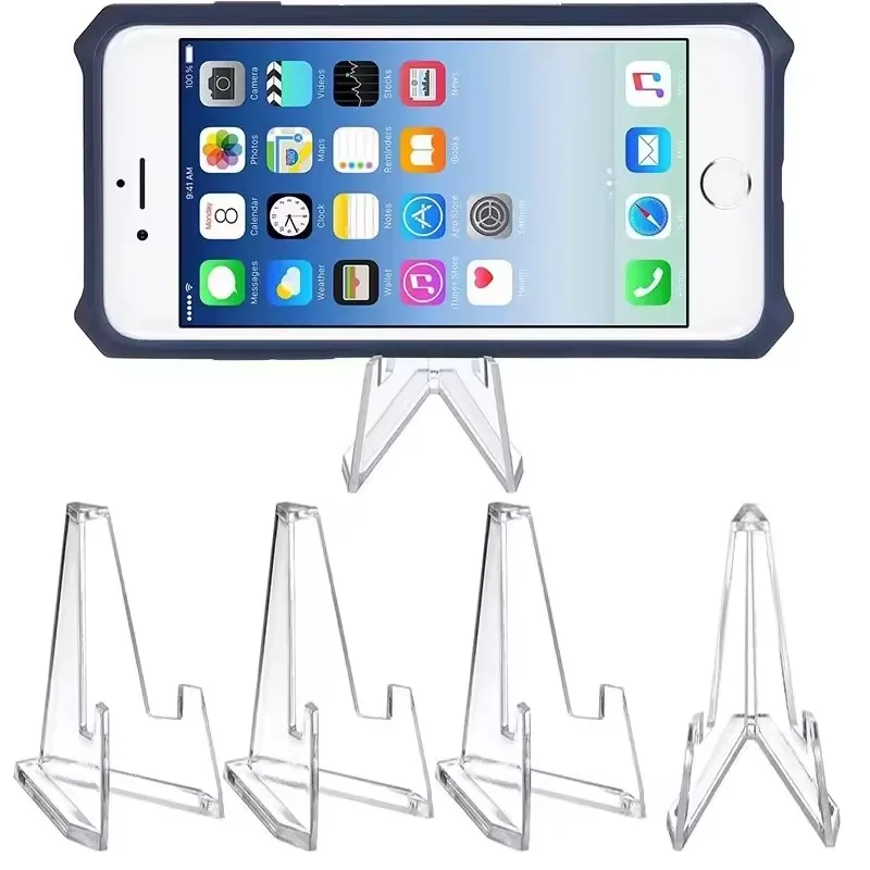 AliExpress 30-1PCS Triangular Card Display Stand Mini Acrylic Idol Photo Picture Holder Stands for Coin Sports Trading Cards Display Racks, view 2