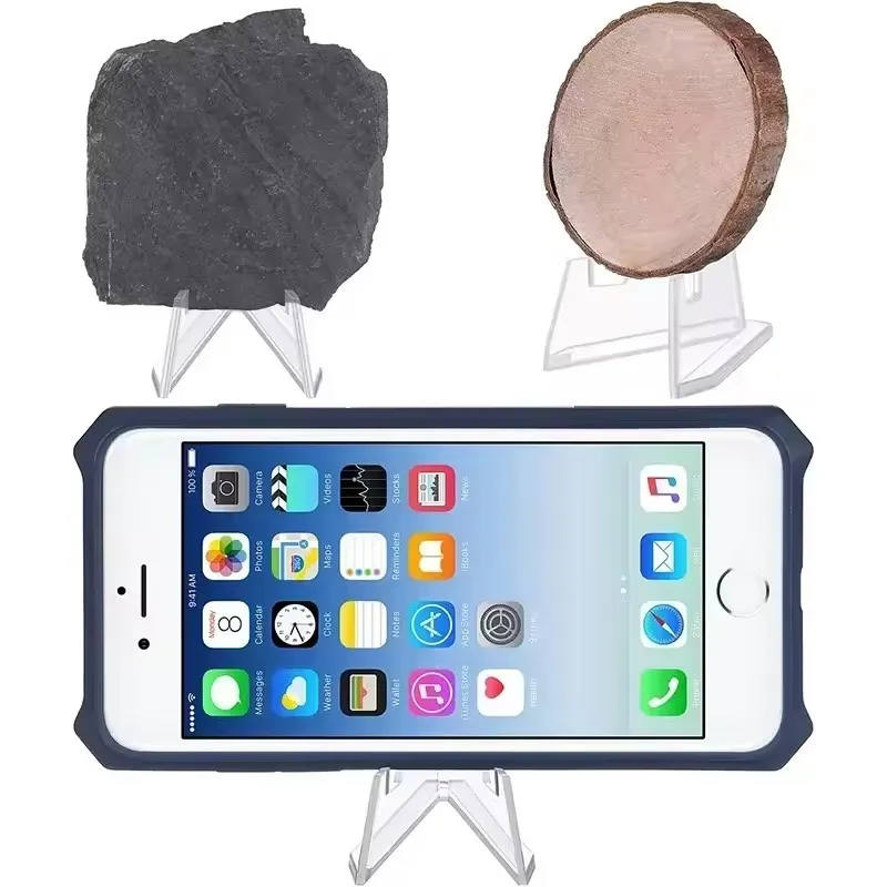 AliExpress 30-1PCS Triangular Card Display Stand Mini Acrylic Idol Photo Picture Holder Stands for Coin Sports Trading Cards Display Racks, view 3