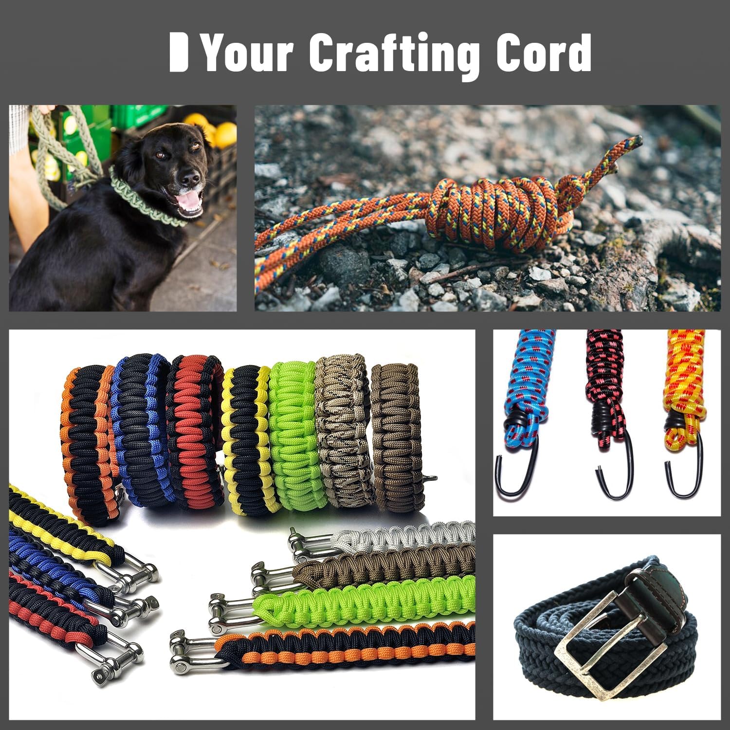 AliExpress 9-Core 650 Paracord Rope (4mm, 30-100m), view 6