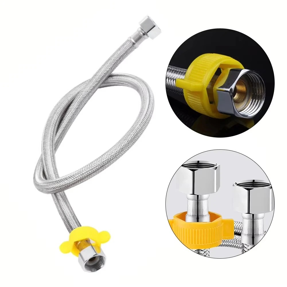 AliExpress Braided Stainless Steel Flexible Plumbing Hose (1/2 in), view 2