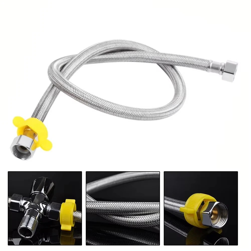 AliExpress Braided Stainless Steel Flexible Plumbing Hose (1/2 in), view 3