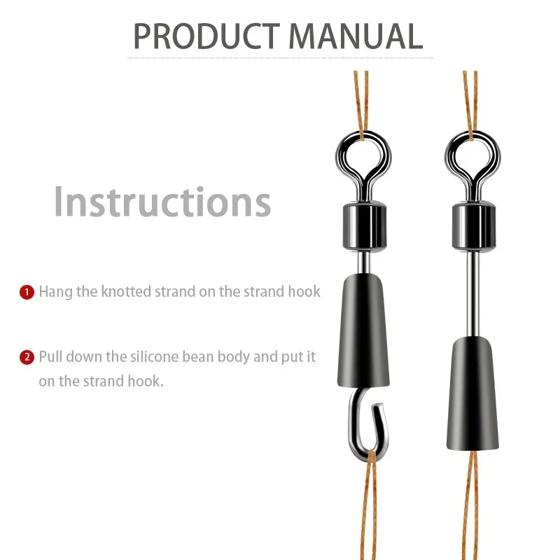 AliExpress Ball Bearing Fishing Swivels with Solid Rings, view 3