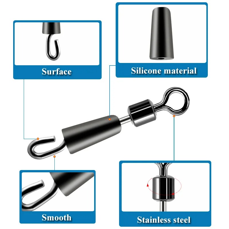 AliExpress Ball Bearing Fishing Swivels with Solid Rings, view 4