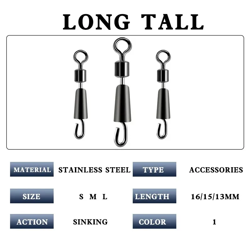 AliExpress Ball Bearing Fishing Swivels with Solid Rings, view 5