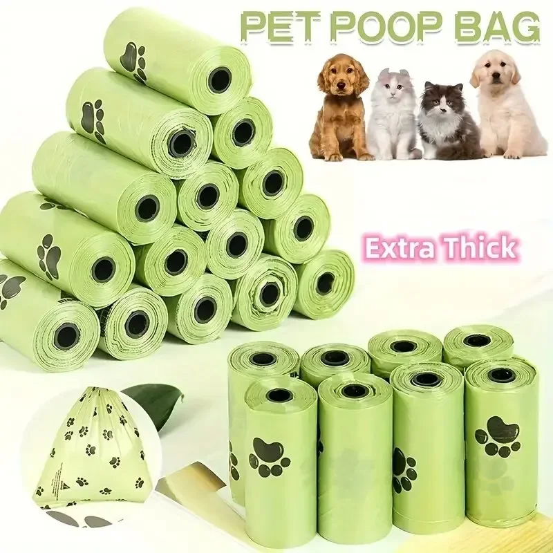 AliExpress 30/600 Pcs Dog Poop Bags for Dog Large Cat Waste Bags Doggie Outdoor Home Clean Refill Garbage Bag Pet Supplies 15 Bags/ Roll, view 3