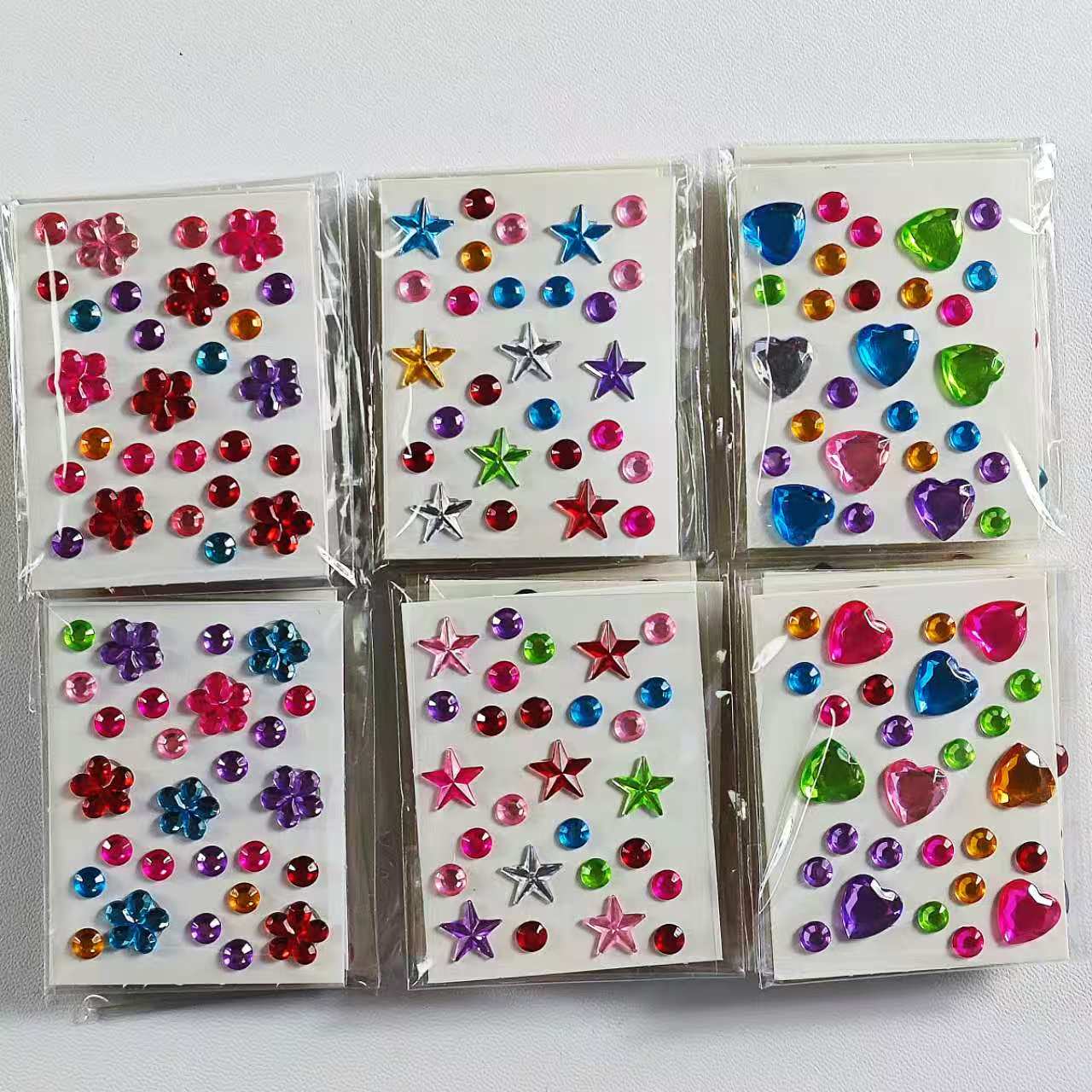 AliExpress 30 Style Wholesale Colorful Diamond Mini Sticker Accessories DIY Acrylic Three-Dimensional Decoration Children's and Students'