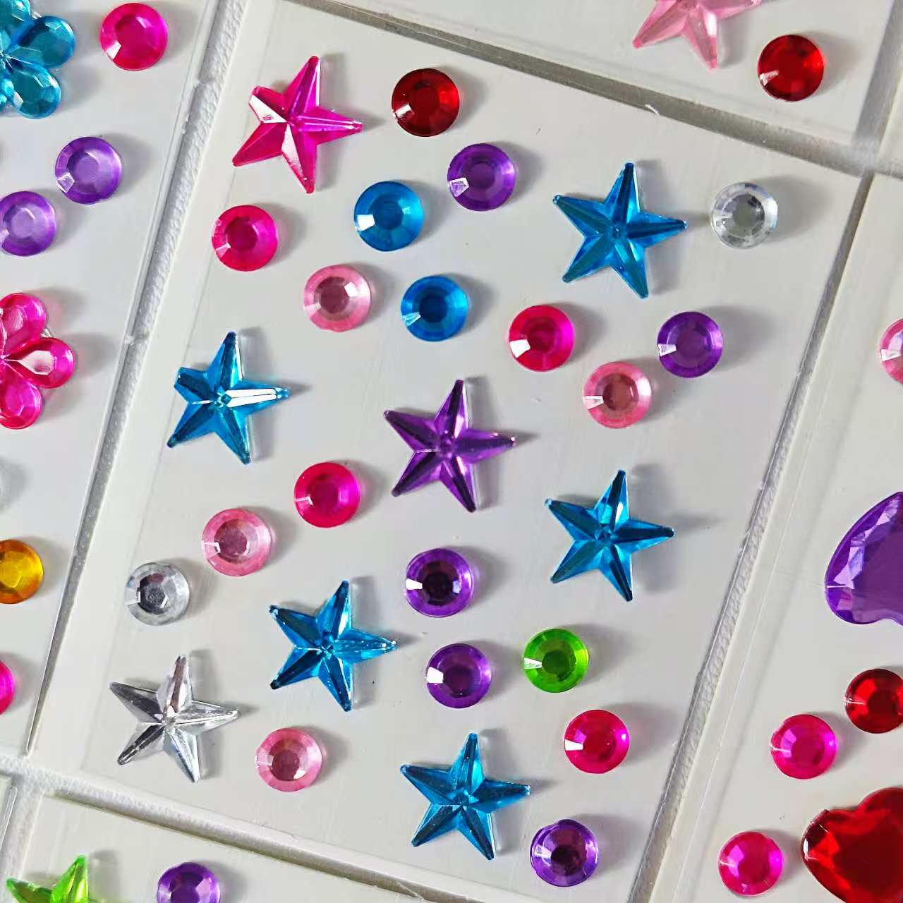AliExpress 30 Style Wholesale Colorful Diamond Mini Sticker Accessories DIY Acrylic Three-Dimensional Decoration Children's and Students', view 6
