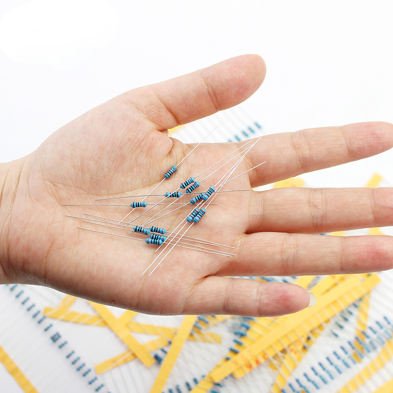 AliExpress 300/600PCS 1/4W Metal Film Resistor Kit Resistance 1% 30 values 10 Ohm ~1M 0.25w Resistors Set, view 2