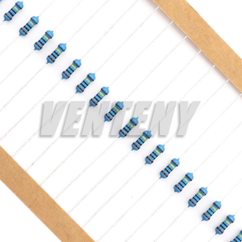 AliExpress 300/600PCS 30Values 1/4W Metal Film Resistor Kit with Box 10Ohm ~1M Resistance 1% Set of Resistors, view 5
