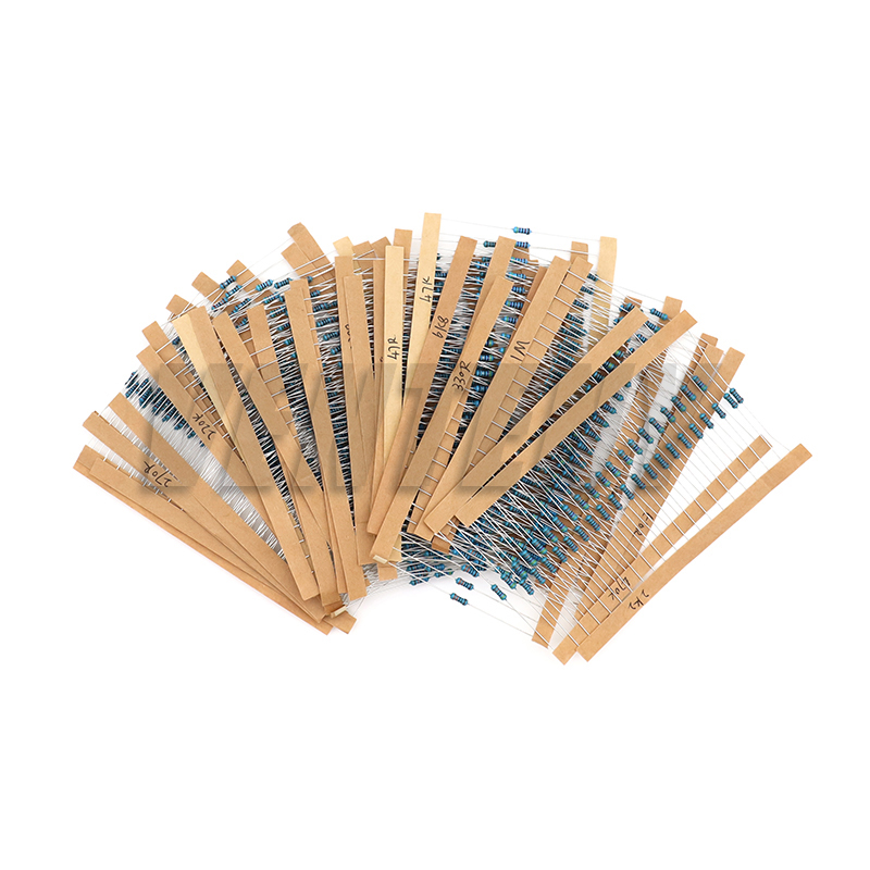 AliExpress 300/600PCS 30Values 1/4W Metal Film Resistor Kit with Box 10Ohm ~1M Resistance 1% Set of Resistors, view 6