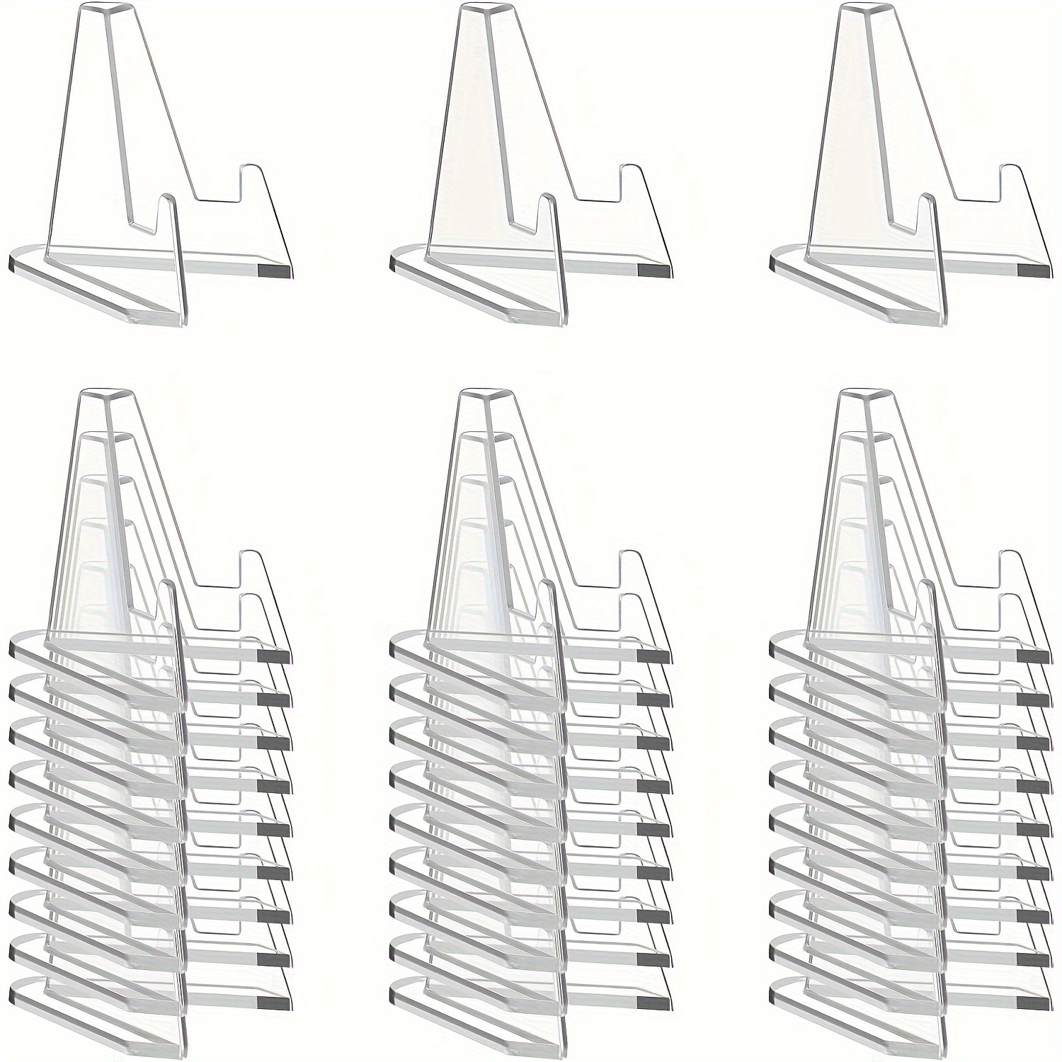 AliExpress 30-Piece Clear Acrylic Card Display Stands