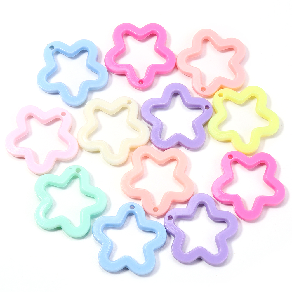 AliExpress 30-Piece Hollow Acrylic Star Pendants, view 3