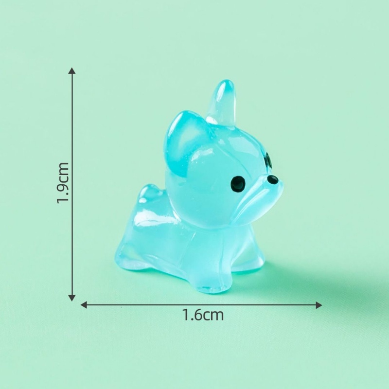 AliExpress 30PCS Mini Luminous Cute Puppy Accessories Toy Lovely Doggy Glow in The Night Fairy Garden Miniatures Dog Desk Decoration Gift, view 4