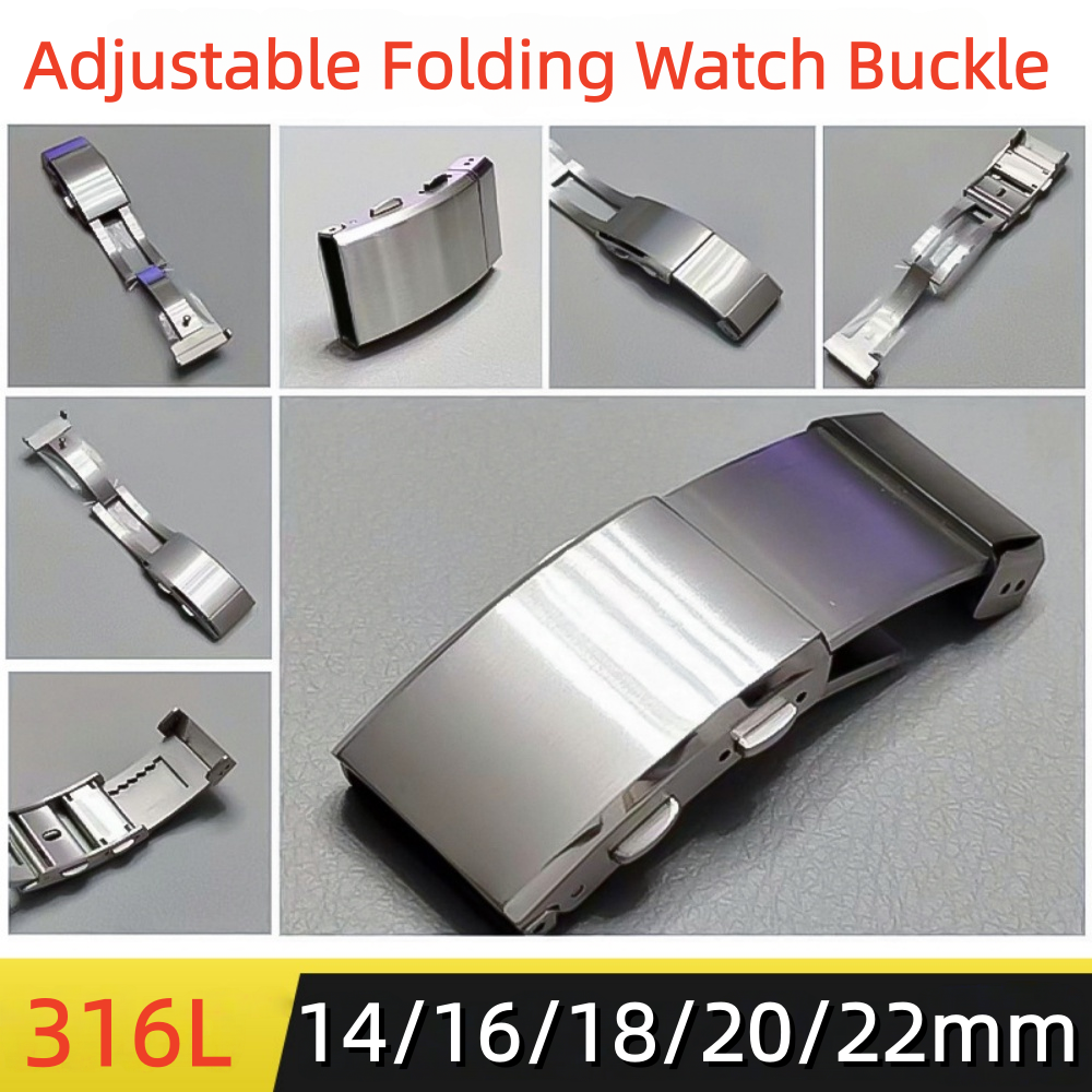 AliExpress 316L Stainless Steel Folding Watch Clasp, view 2