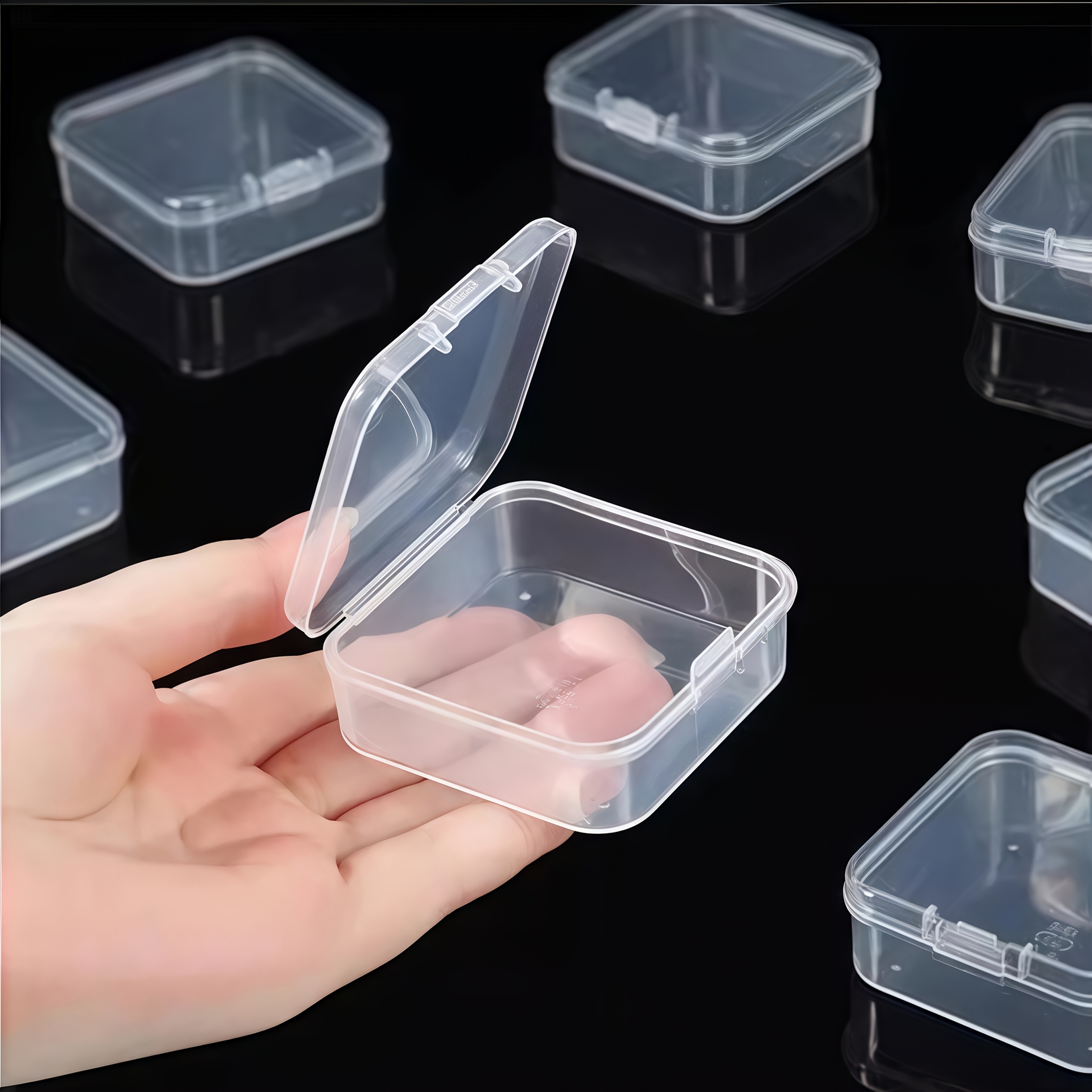 AliExpress 31-Piece Clear Craft Bead Storage Box Set, view 3
