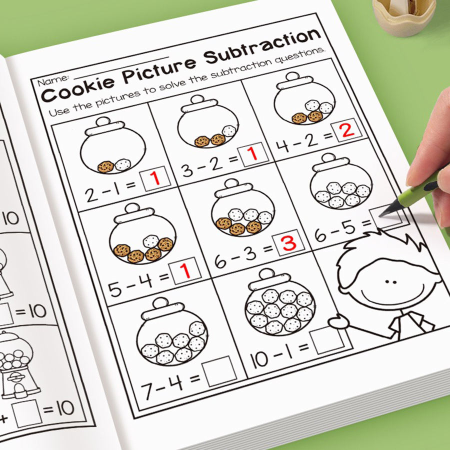 AliExpress 32-Page Kids Math Workbook with Puzzles