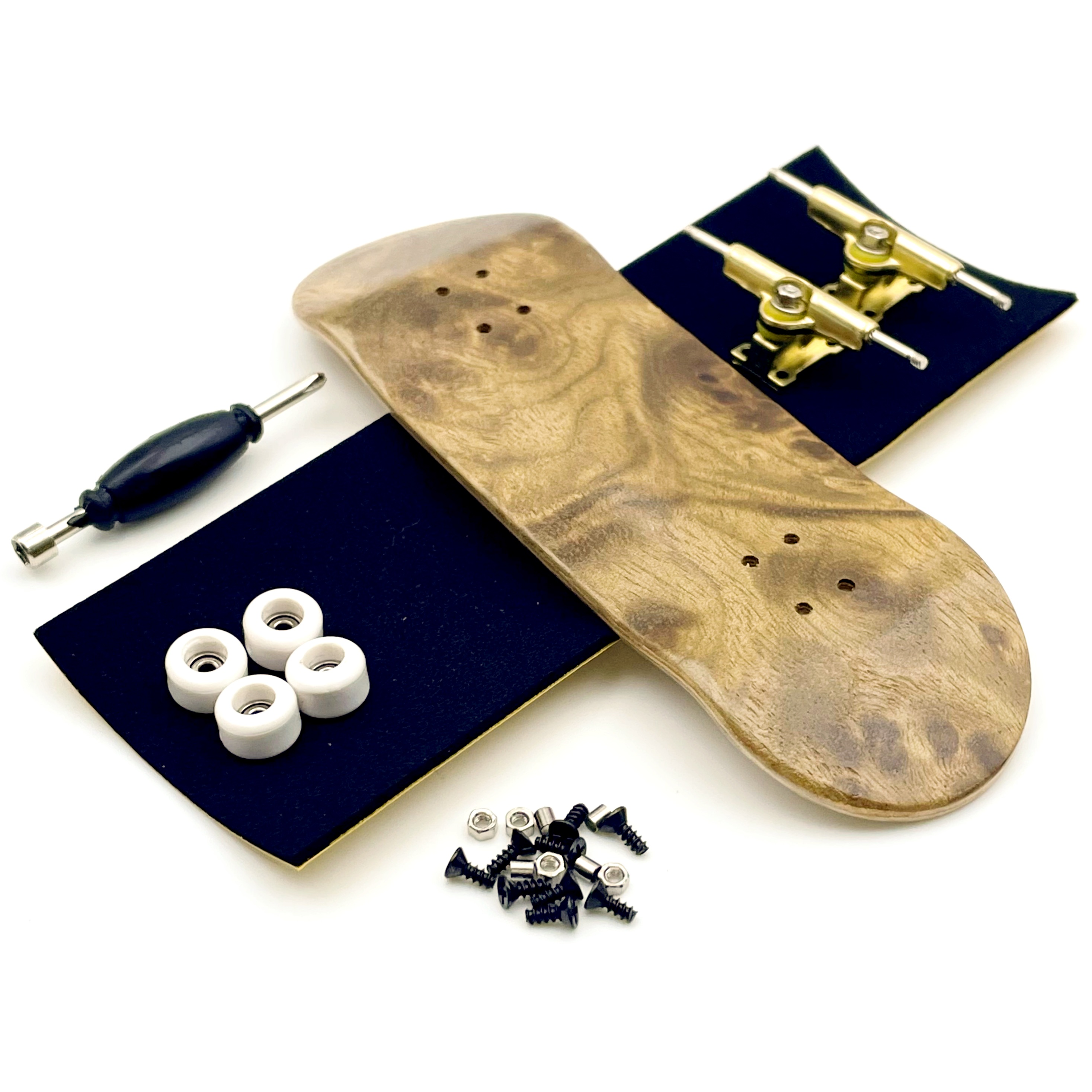 AliExpress 32mm Fingerboard Set with Maple Wooden Deck Metal Trucks Bearing Wheels