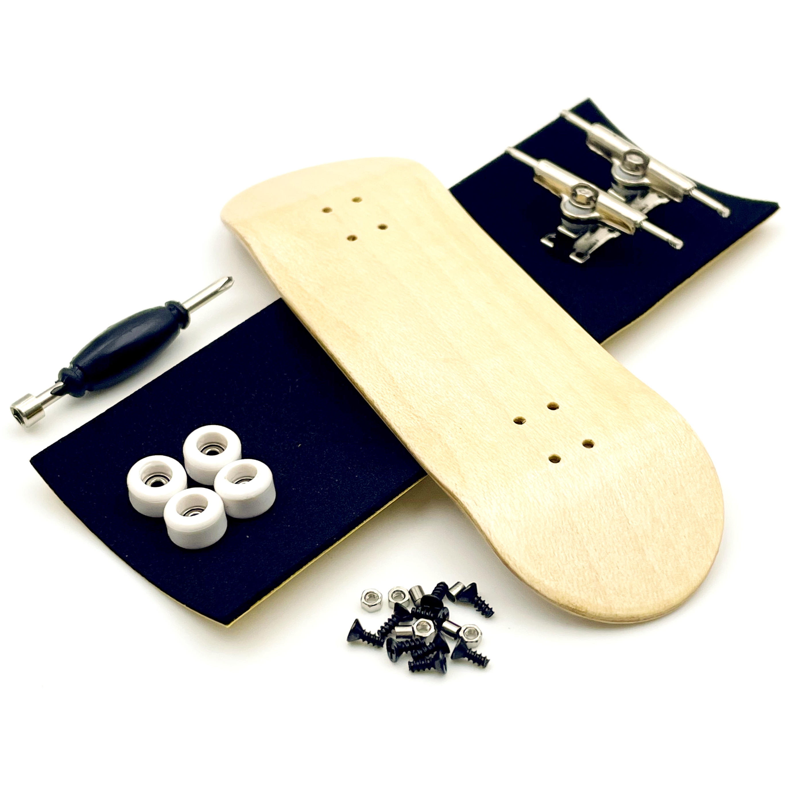 AliExpress 32mm Fingerboard Set with Maple Wooden Deck Metal Trucks Bearing Wheels, view 2