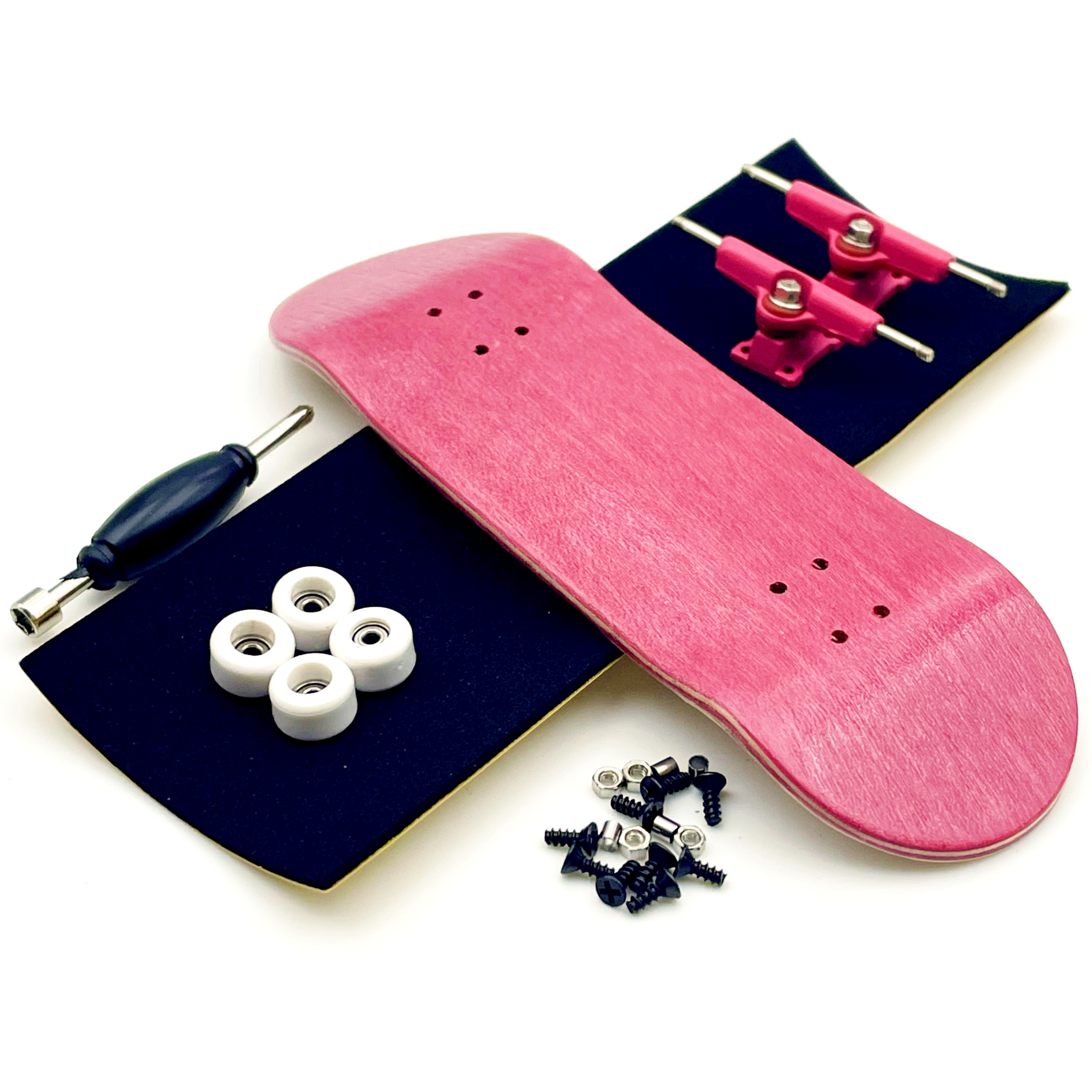 AliExpress 32mm Fingerboard Set with Maple Wooden Deck Metal Trucks Bearing Wheels, view 4
