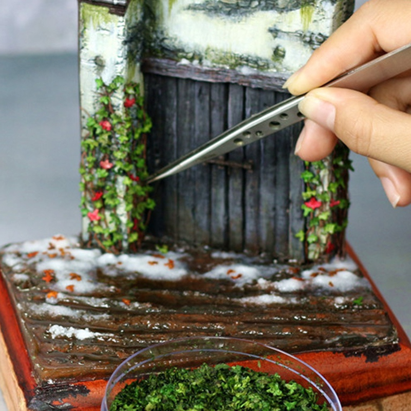AliExpress 33ml Realistic Miniature Leaves Simulation Leaves for DIY Modeling Basing Railway Bonsai Fairy Garden Diorama Supplies GroundKit, view 5