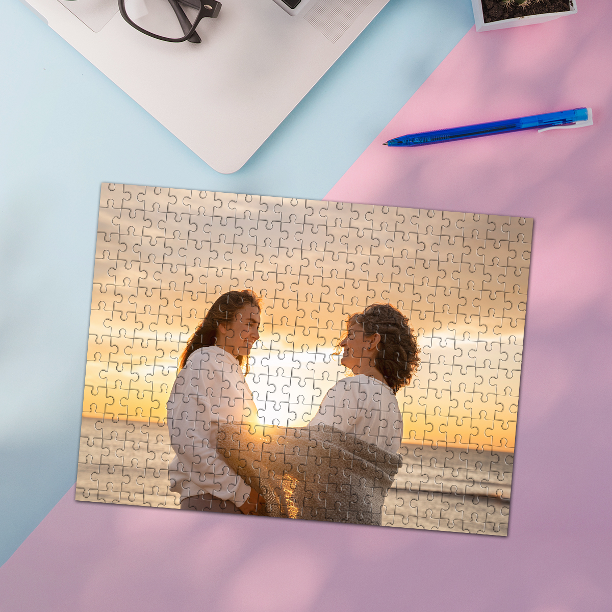 AliExpress 35/300/500/1025pcs Personalized Custom Photo Puzzle Friend Upload Photo For Customized Puzzle Unique Gift For Family Friends Spe, view 2