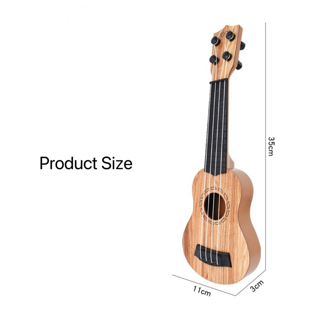 AliExpress 35cm Children Guitar Toy Can Be Used To Play Elementary Instruments With Paddles Simulating Yukrili Music Toys, view 2