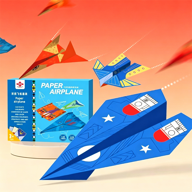 AliExpress 36 Sheets Kids Paper Airplane Origami Kit STEM Educational DIY Craft Toy Set Fun Parent-Child Activity Birthday Party Favor Gift, view 3