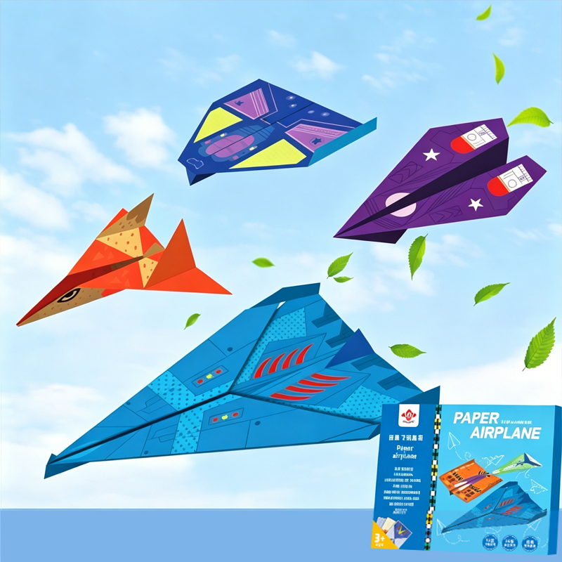 AliExpress 36 Sheets Kids Paper Airplane Origami Kit STEM Educational DIY Craft Toy Set Fun Parent-Child Activity Birthday Party Favor Gift, view 4