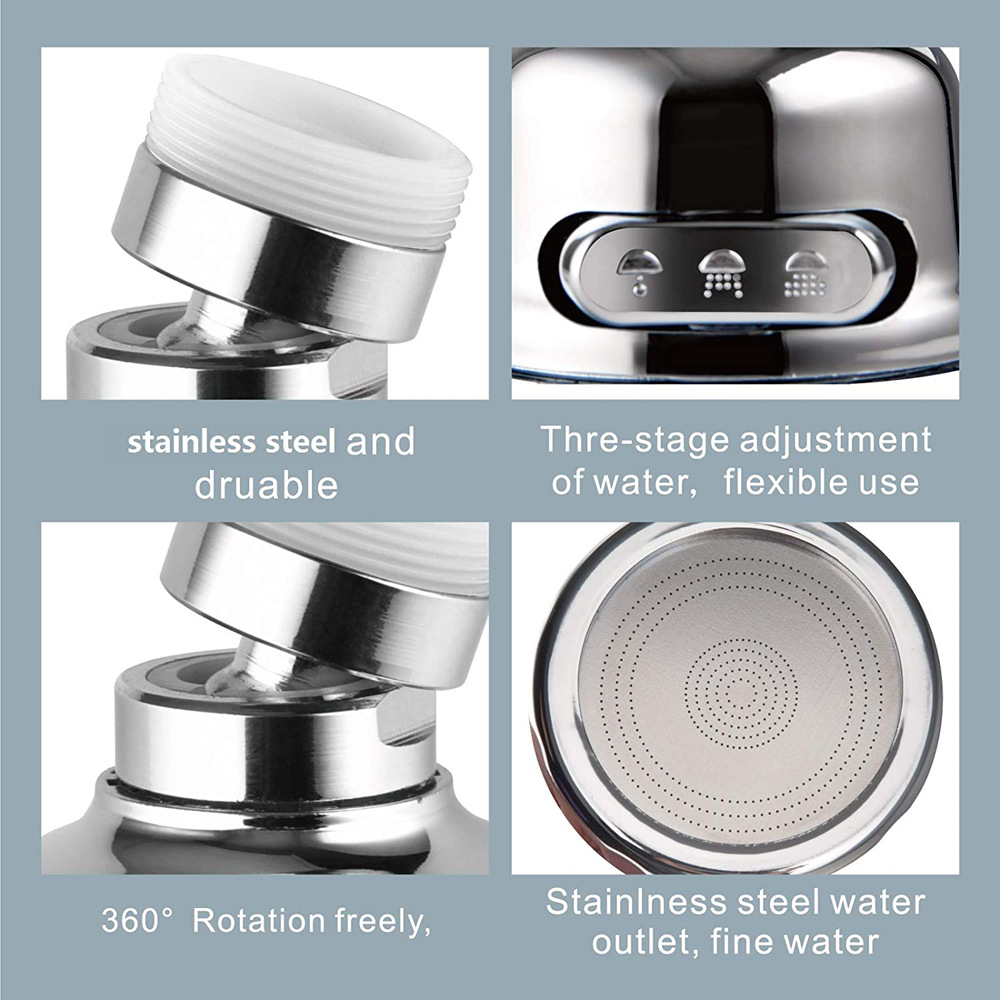AliExpress 360-Degree Swivel Dual-Mode Faucet Aerator, view 4